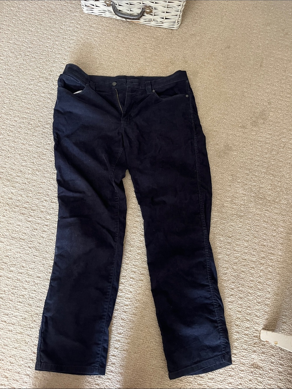 L.L. Bean Men’s Corduroy Pants in Dark Navy